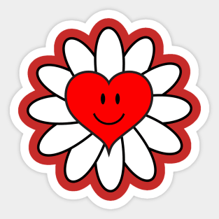 Daisy Valentine Sticker